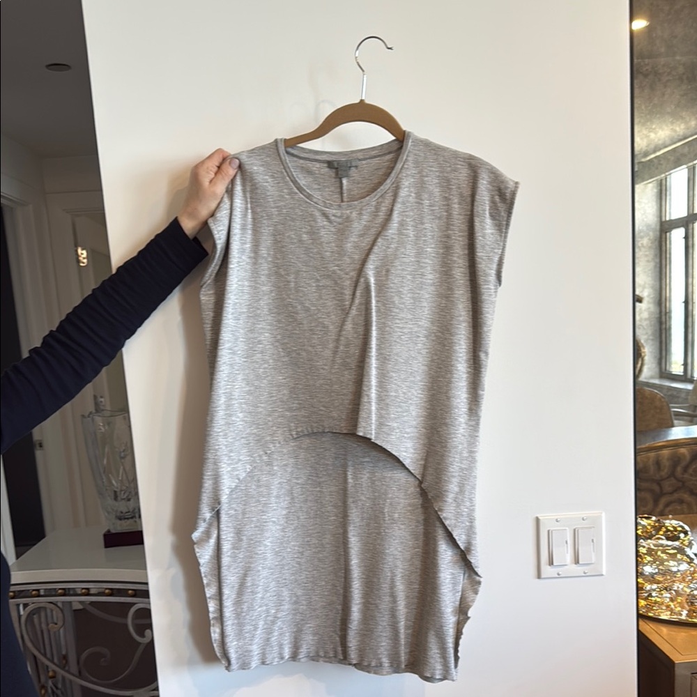 COS Light Gray Sleeveless Layered Tunic Dress